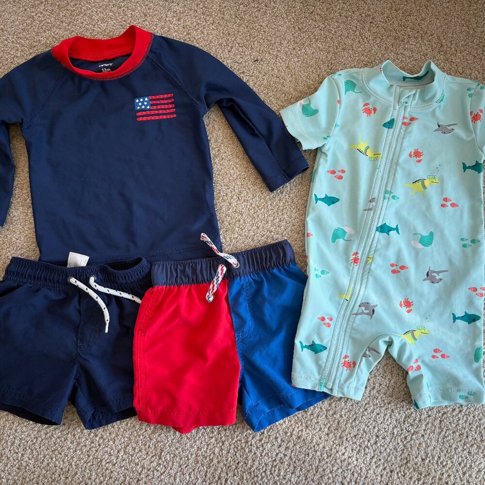 Carters Bathing Suits (12M)